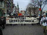 Demonstration along the Amstel